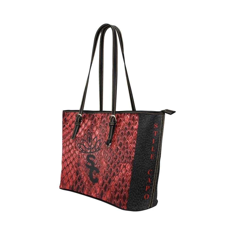 STILE CAPO QUEEN SNK&RED TOTE BAG