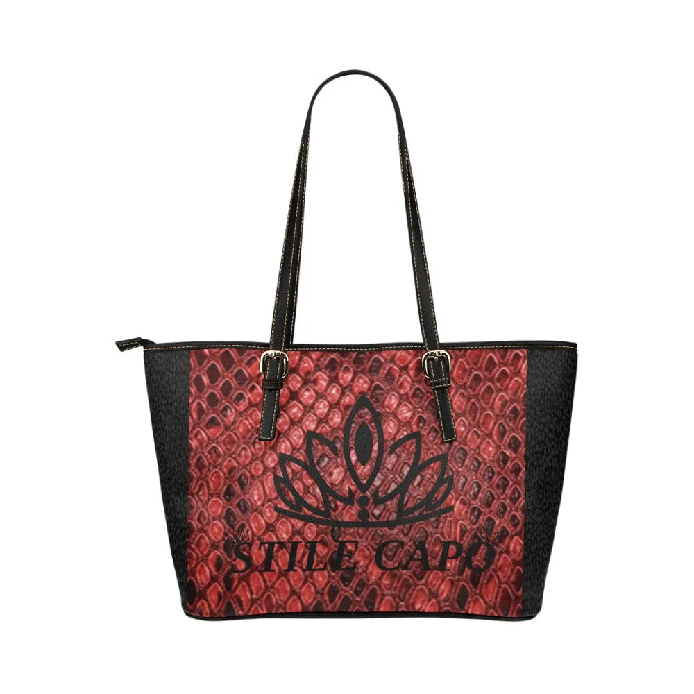 STILE CAPO QUEEN SNK&RED TOTE BAG