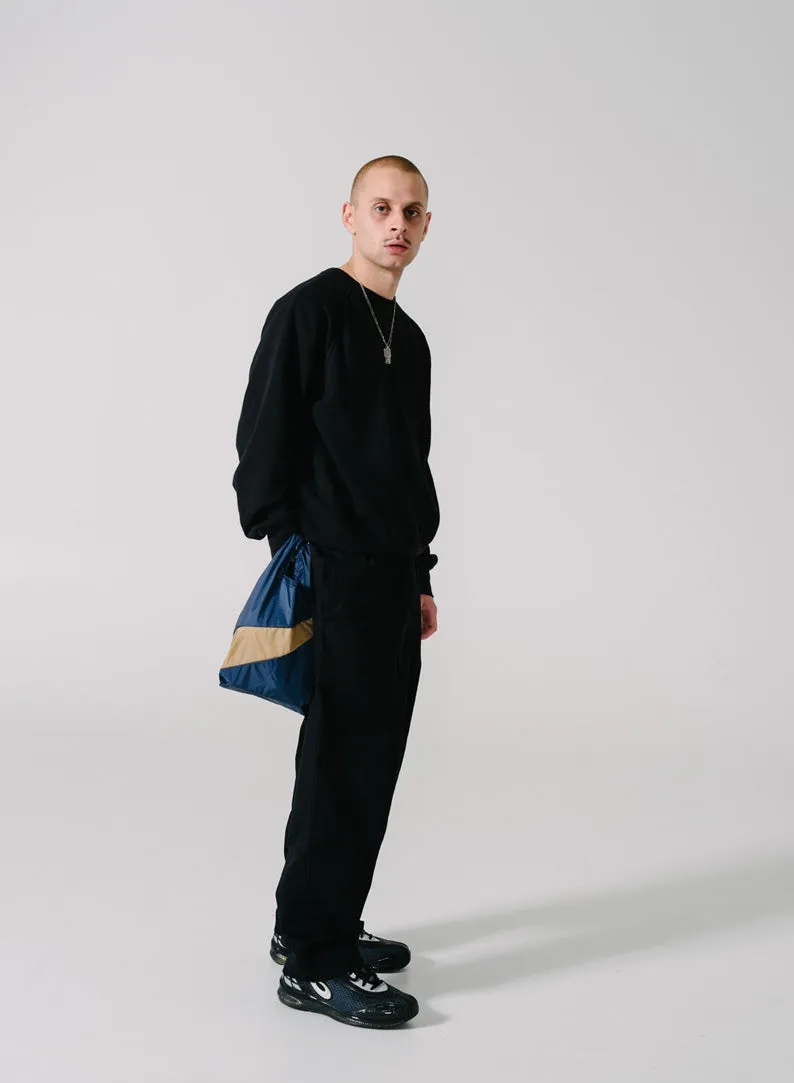 The New Shopping Bag Navy & Camel Small