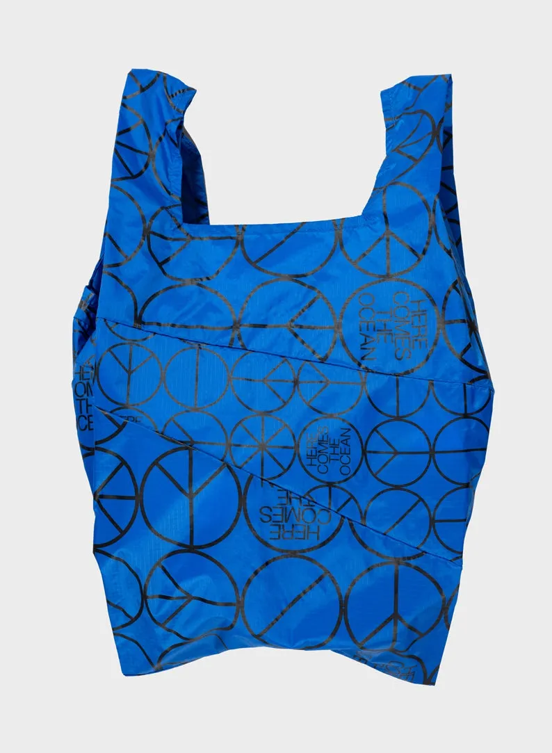 The New Shopping Bag Peace Blue Large